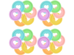 Conjunto De 30 Argolas De Corrente Toyvian, Design Criativo E Fixação Extra Forte, PP Feitas Para Artistas E