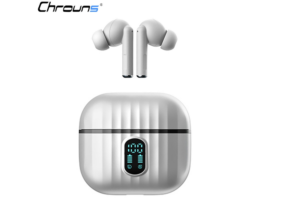 Auriculares Sem Fio Chrons Dágua Horas Yizhood Bluetooth Branco