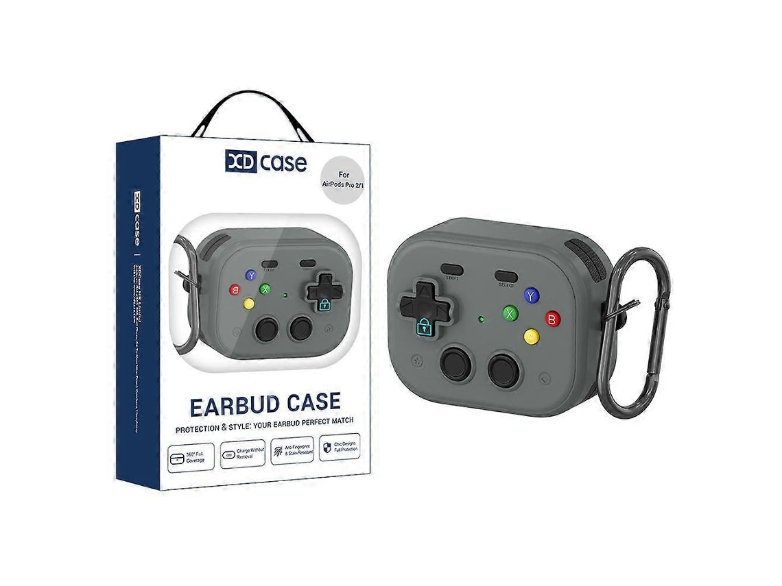 Capa protetora para celulares da Ouvido Xdcase com design retrô de console de videogame para AirPods Pro 2. GIECY