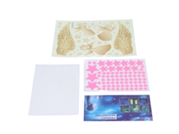 Adesivos de parede luminosos Baok para crianças, adesivos decorativos de asas de anjo para quarto de bebê e infantil.
