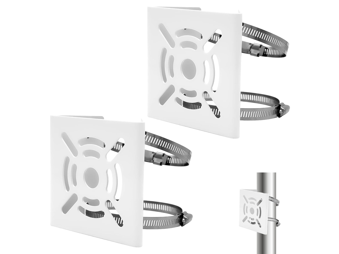 Suporte De Tubo Para Câmera 2 Pinças Ajustáveis Para Câmeras De Vigilância E Iluminação Cênica Btforus (sem Câmera)