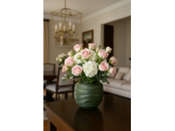 Vaso de Vidro Esmaltado de 2 Kg, 20x20x18 Cm ALEXANDRA HOUSE LIVING