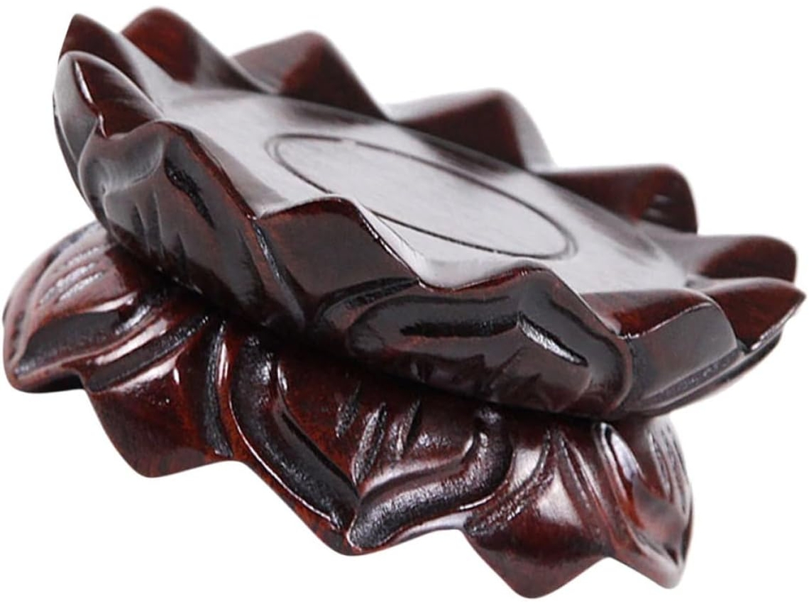 Madeira Maciça Estável Estrutura Robusta Suporte Decorativo Queimador Perfume Bonsai Base Buda Casa Sala Chá GOKOCO