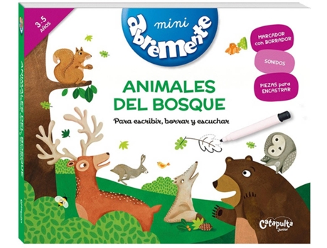 Livro Mini Abremente Animales Del Bosque de Los Editores De Catapulta (Espanhol)