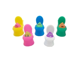 Primerox 5pcs Brinquedo de Esquichar Cocô de Banheiro Macio Não Tóxico Brinquedo de Descontração
