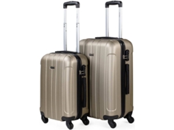 Conjunto de Malas de Viagem ITACA Bege