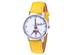 Relógio De Quartzo Elegante E Fashion Para Homens, Relógio Casual De Pulseira, Presente (amarelo)