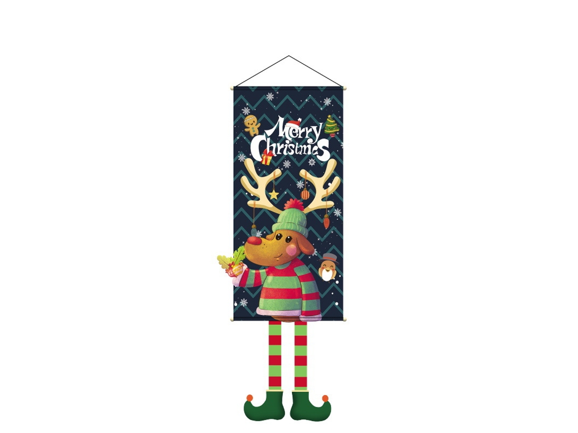 Lurelia Cenário Natalício Fundo Festa Natal 014 Estilo Alce 110 X 40 Cm
