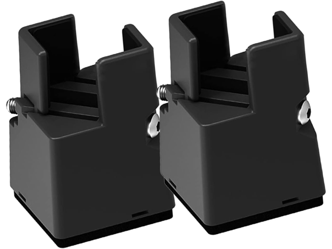 Ukcoco Conjunto 2 Elevadores Plataforma Cama Ajustáveis, Elevadores Plataforma Móveis, Pés Mesa Quarto