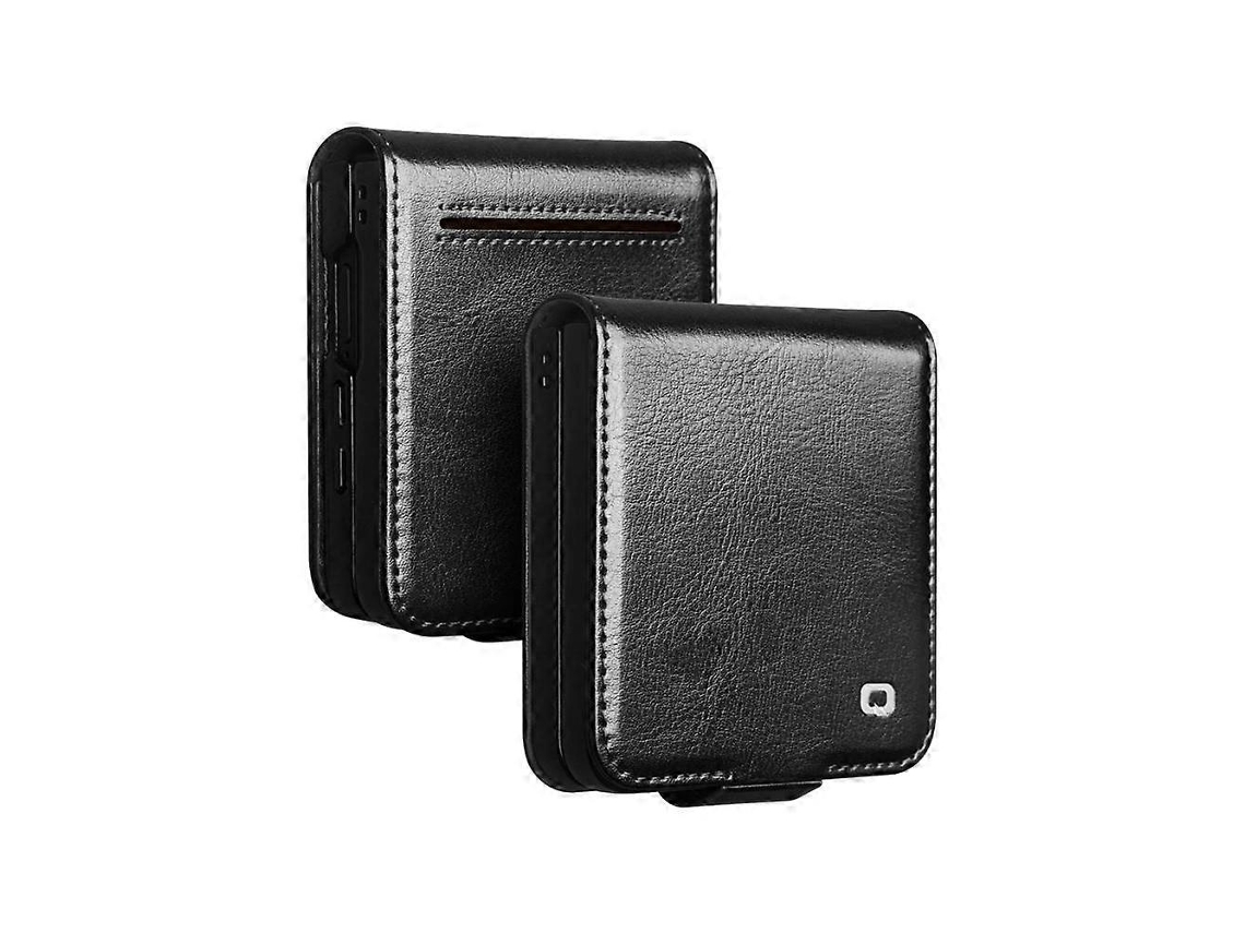 Capa De Couro Qialino Para Samsung Galaxy Z Flip7 5g