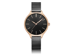 Relógio de Pulso Feminino Casual À Prova D'água com Pulseira Ajustável e Movimento de Quartzo