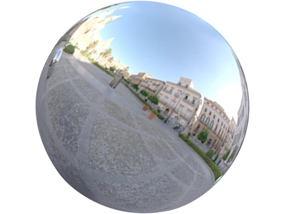 Esfera Refletora de Jardim Kichouse Feita de Aço Inoxidável, Bola Espelhada Brilhante com Design Simples, Não Quebrável CHABERLU
