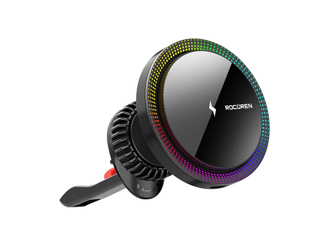Carregador De Carro Sem Fio Rocoren 15w Para Smartphones Com Sistema Qi