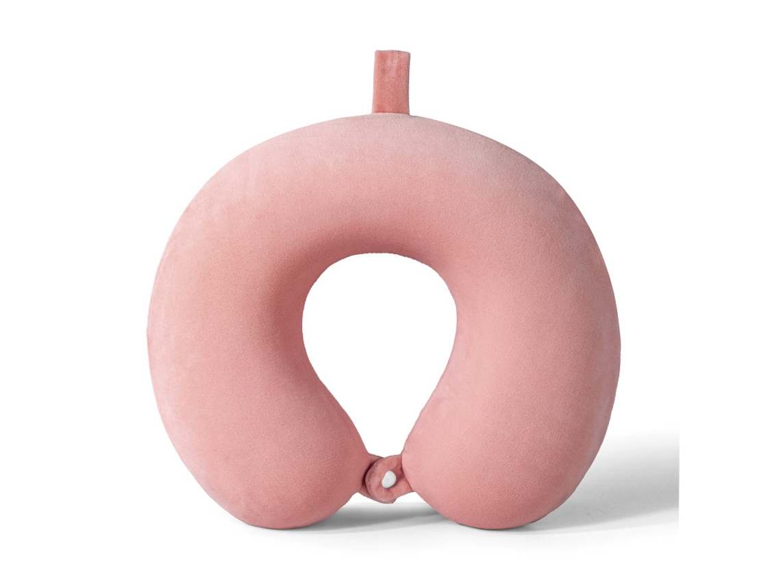 Almofada de Pescoço em Formato de U Rosa Antigo YUNZII