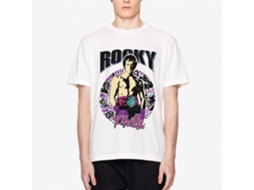 Rockinstone Rocky Movie Philly Circle White Adult T-shirt Size:xxl