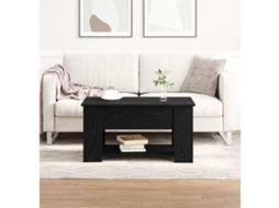 Vidaxl Mesa De Centro Carvalho Preto 79 X 49 X 41 Cm
