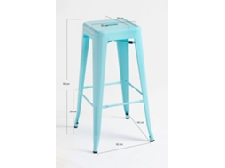 Banco Torix Alto 76 Cm - Azul Céu