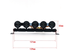 Kit De Luzes Led Para Carros Rc 5 Peças De Substituição Para 1/10 Traxxas Trx-4 Axial Scx10 90046 Rc4wd D90 Km2