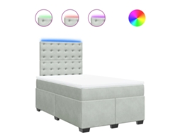Box Spring Bed, Box Spring Beds Vidaxl Cinzeto Veludo (120 X 190 Cm)