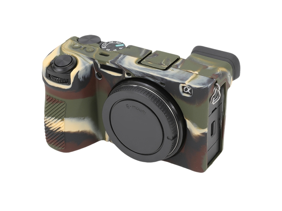 Capa Protetora de Silicone Macio Brilhante para Sony Ilce 6700 / A6700 Camuflagem XIAOMOYU