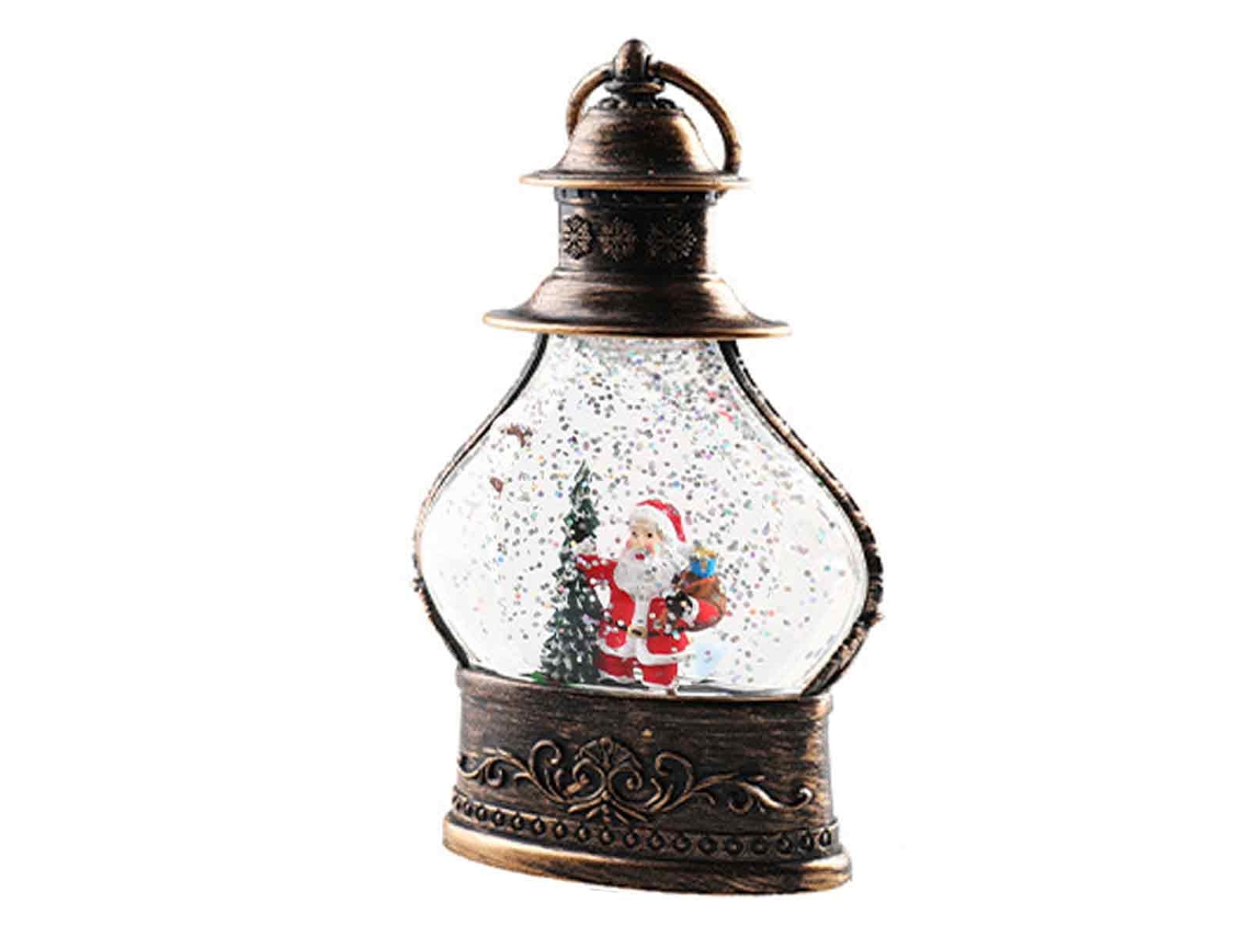 Lanterna de Globo de Neve com Tema de Natal RNEMITERY