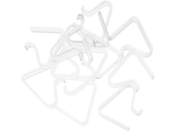 Conjunto de 12 prendedores de toalha de mesa em plástico ABS transparente, resistentes ao vento, ideais para piqueniques e piqueniques.