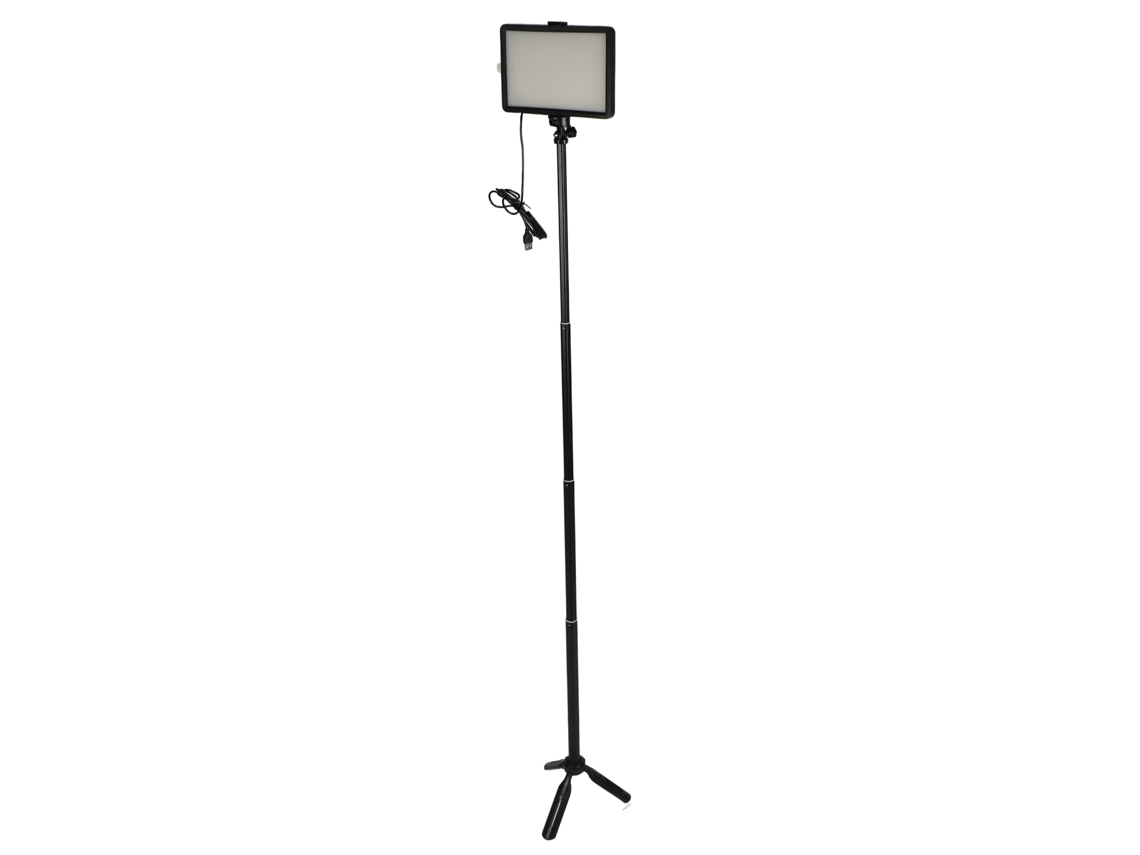 Kit De Luz Led Usb Para Vídeo Com Tripé Extensível 3200k-5600k Regulável Para Streaming Gravação Reuniões Online