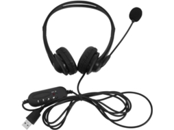 Fone De Ouvido Com Fio Imikeya Cancelamento Ruído, Usb E Microfone, Modelo Circumaural Para Uso No Escritório, Ideal