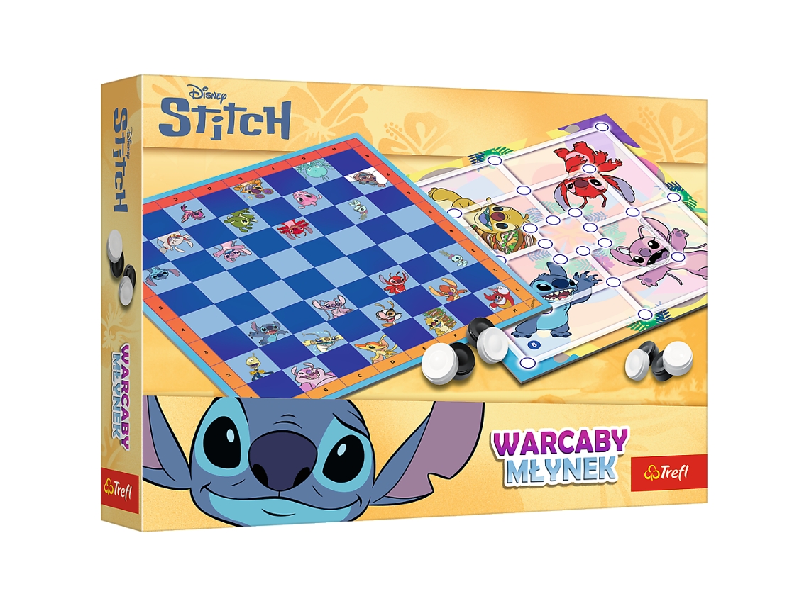 Jogo De Damas E Moinho Lilo E Stitch Trefl 02799 Trefl Gry