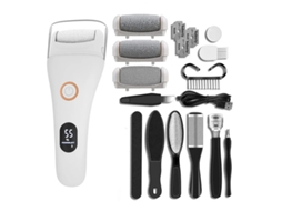 Lima Elétrica Para Pés Ajustável De 3 Velocidades Com 10 Ferramentas De Pedicure Para Remover Pele Morta E Calosidades, Pele Dura E Rachadur Yizhood