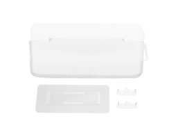 Porta Control Remoto de Pared Montaje Transparente Desmontable Soporte Teléfono para Vidrio Azulejo