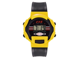 Reloj Electrónico Infantil Com Pulseira De Pvc Reloj Digital Menino Amarelo