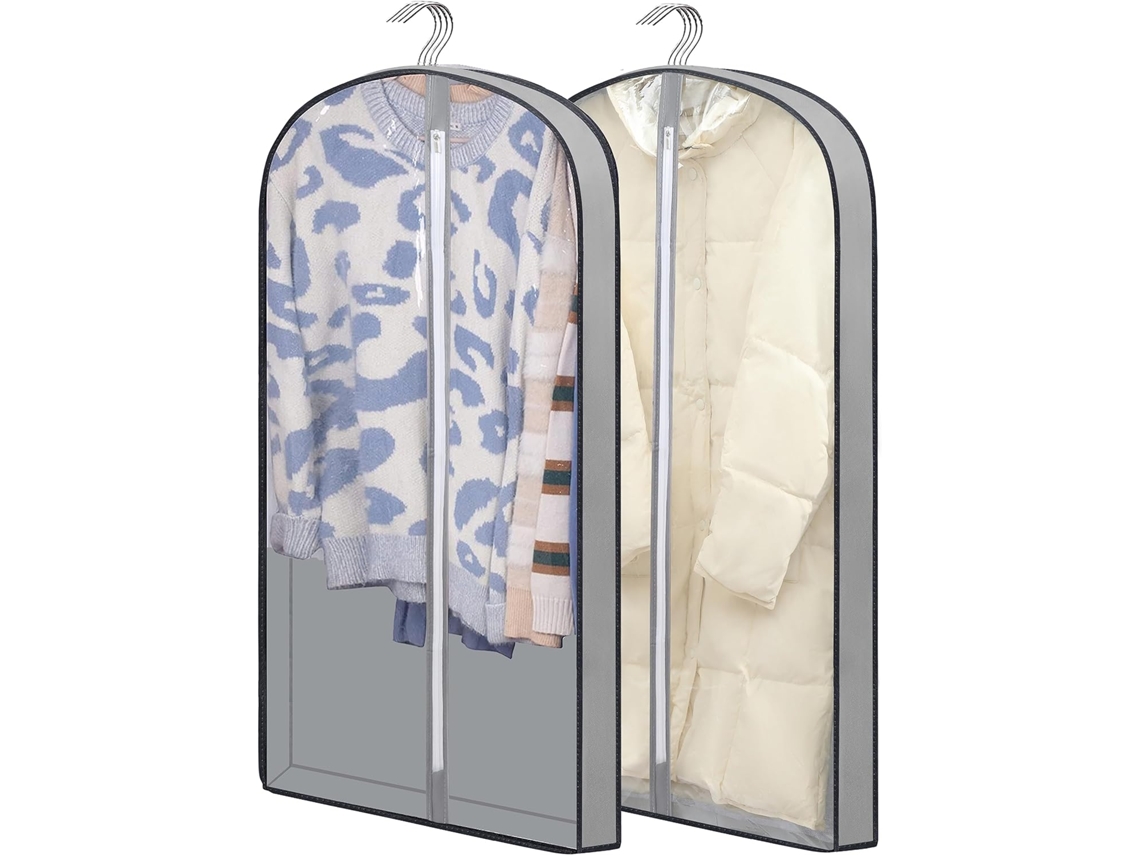Capas Protetoras Para Ternos, 100cm, À Prova De Umidade, Para Pendurar Roupas, Capas De Plástico Para Jaquetas, Casacos