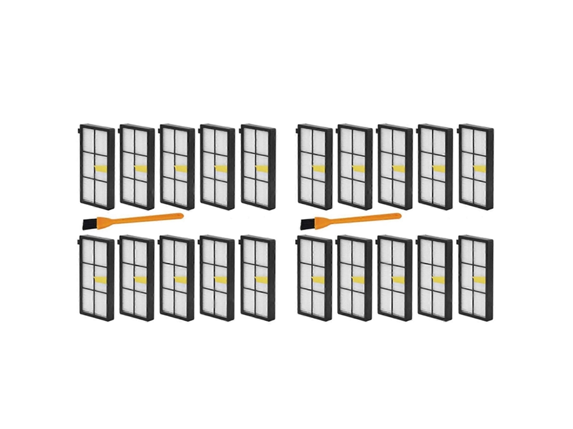 Kit Com 22 Filtros Hepa Para Aspiradores De Pó Irobot Roomba 960, 800, 870, 871, 880, 980 E 981 (honfa Kit)._glo