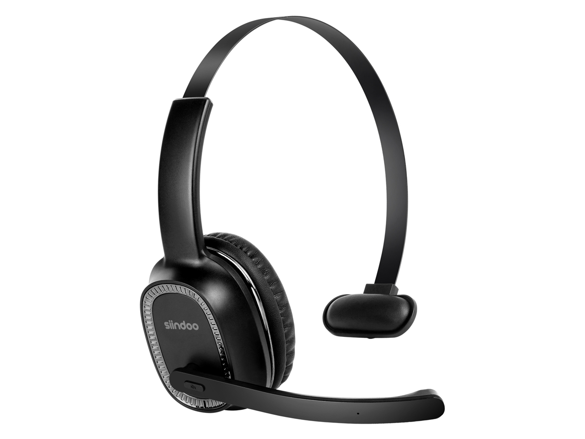Fone de Ouvido Sem Fio para Call Center com Microfone com Cancelamento de Ruído, 50 Horas de Duração da Bateria. MDUG