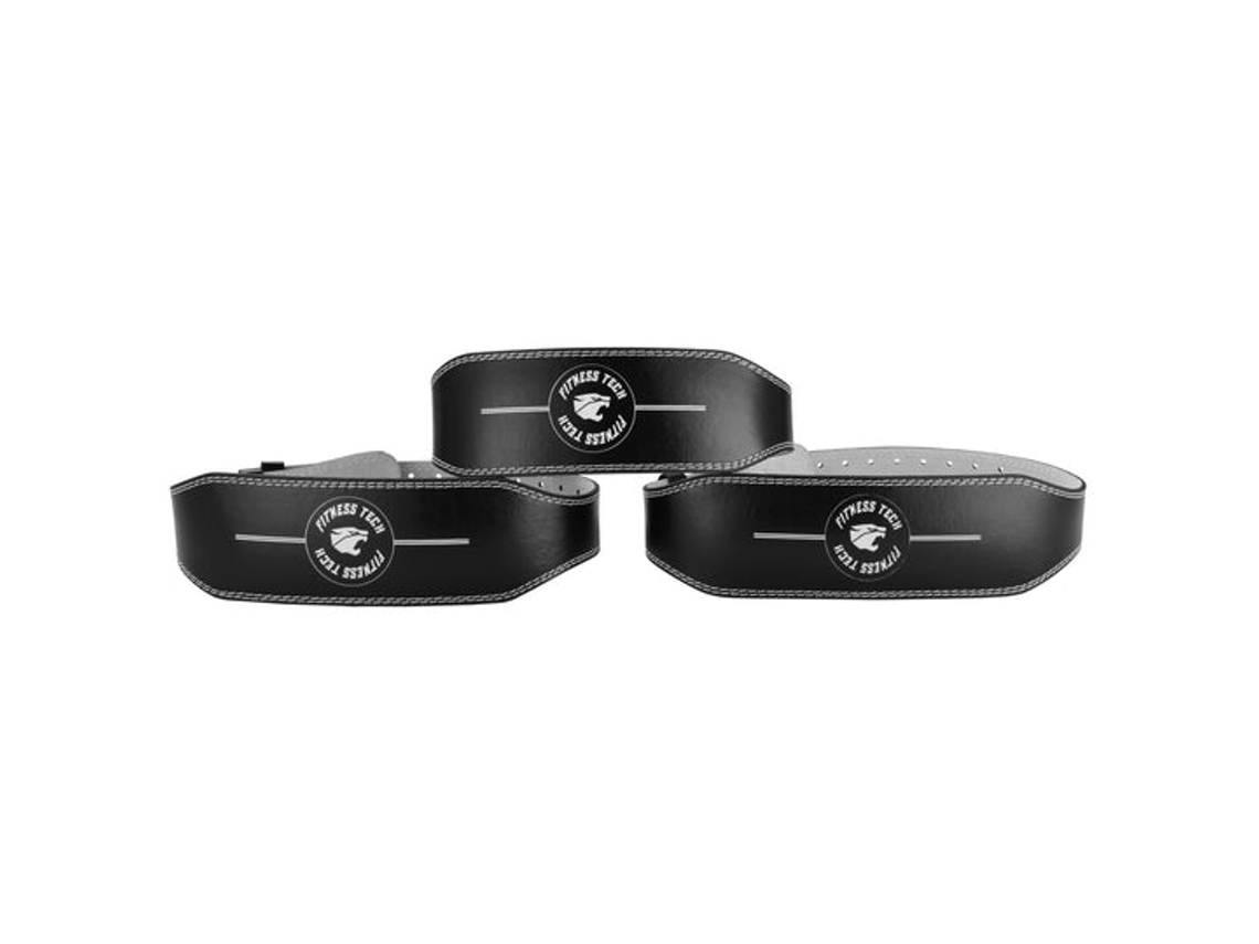 Cinto Lombar FITNESS TECH para Musculação M Preto