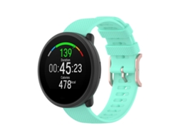 Bracelete para Smartwatch de silicone texturizado POLAR Polar Dot, Tam: tamanho livre (verde-azulado)