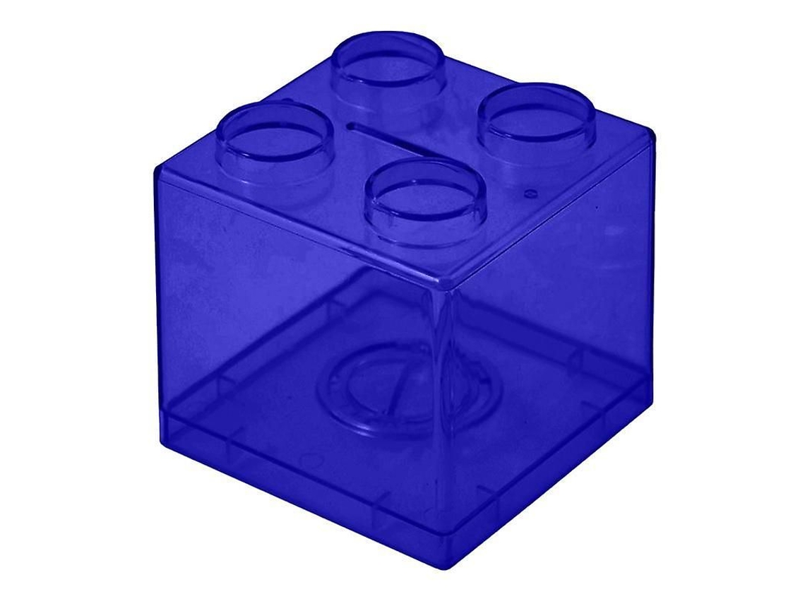 Cofrinho Transparente Com Design De Blocos De Montar, Fácil De Usar, Para Presentes
