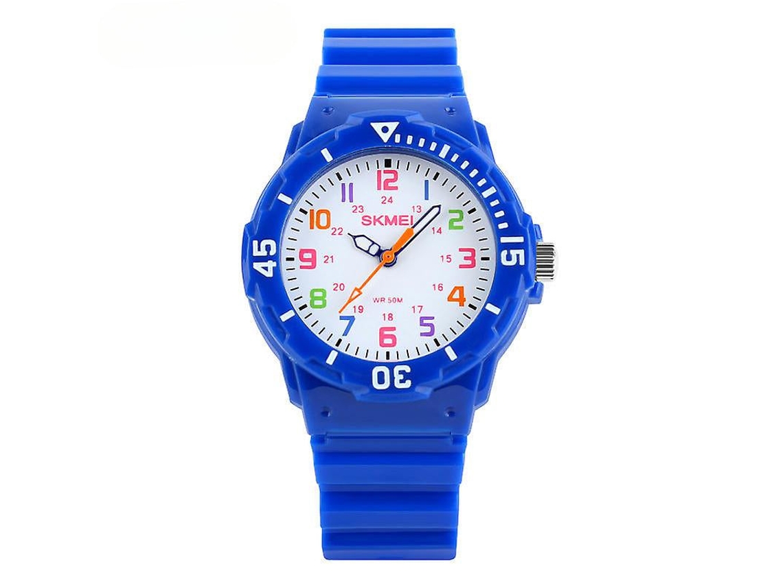 Relógio Led Infantil em Silicone Azul VEANXIN