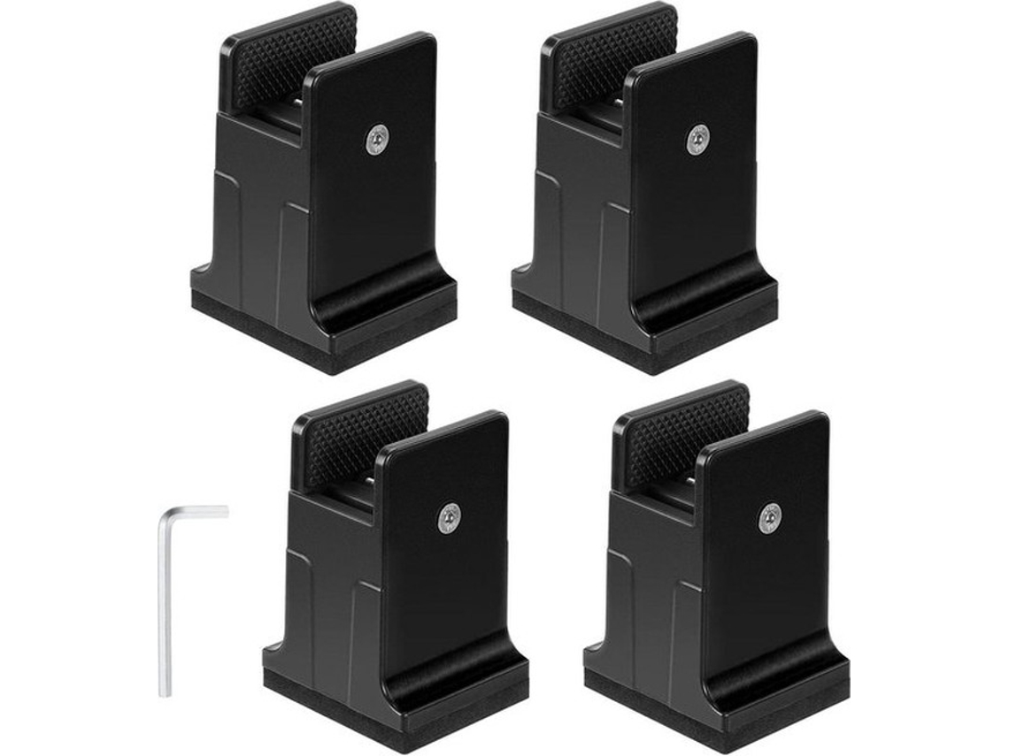 Ajustável Elevador De Cama E Mesa - 3,4 Polegadas - Com Parafuso - Elevador De Sofá - Preto