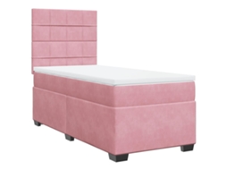 Box Spring Bed, Box Spring Beds Vidaxl Cor-de-rosa Veludo (90 X 190 Cm)