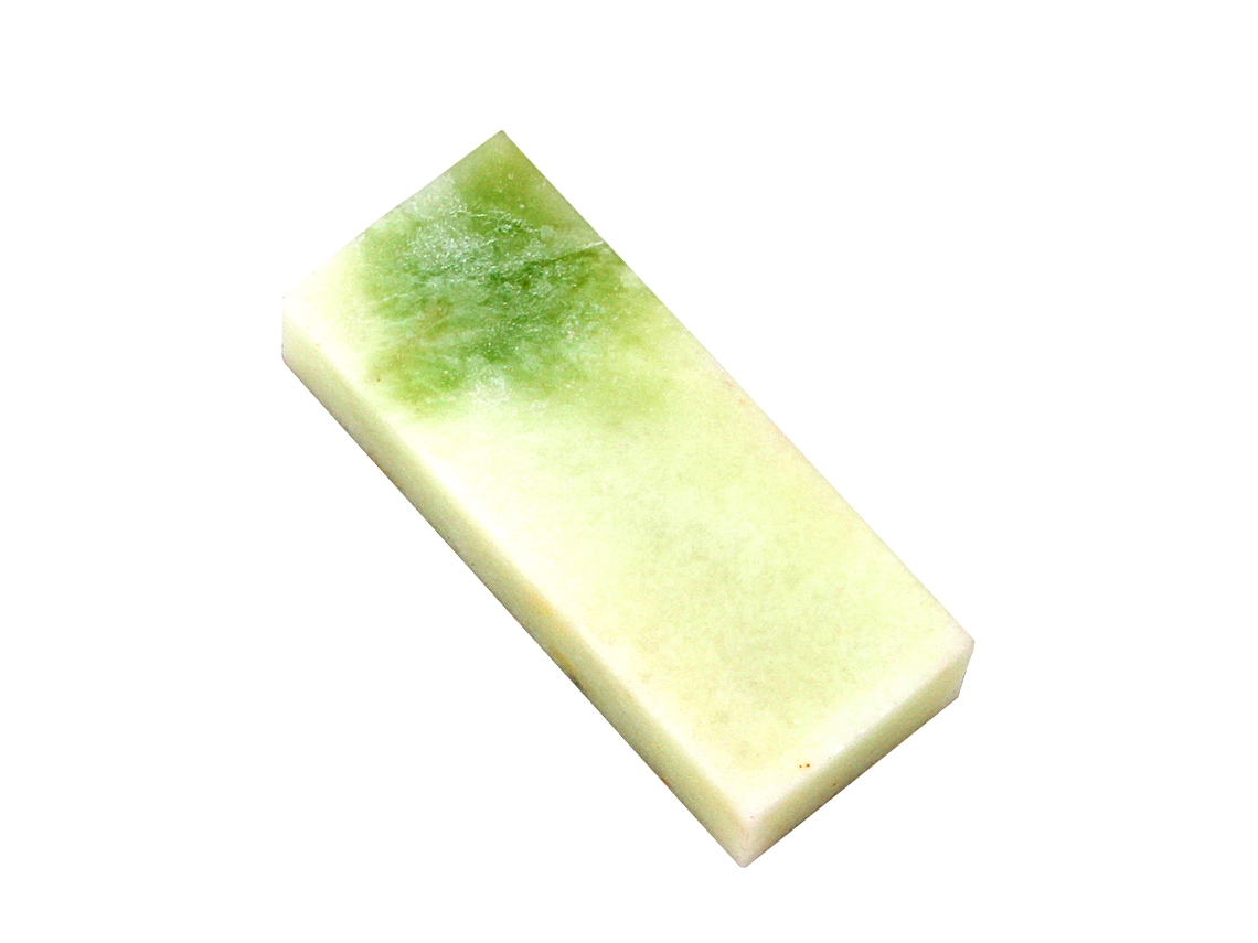 Pedra de afiar de jade natural para facas, pedra de afiar com óleo, ferramenta manual para polir e afiar.