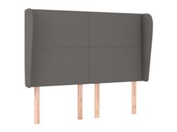 Headboard, Headboards Vidaxl Cinzeto Couro Artificial (147 X 23 X 118/128 Cm)