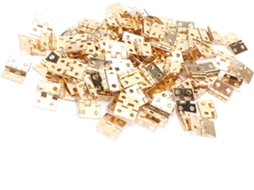 Conjunto De 100 Mini Pequenas Retrô Metal Pongnas Com Parafuso Amarelo