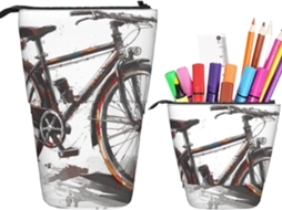 Case Trousse Crayons Télescopique Bike Debout Étui Crayons Cosmé Porte-stylo Multifotionnel Peil