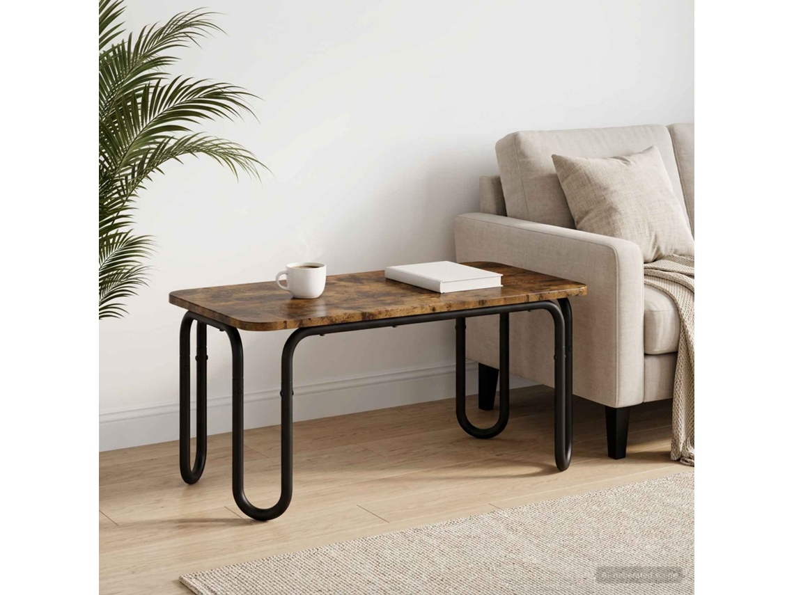 Vidaxl Mesa De Centro Carvalho Fumado 79,5 X 40 X 36 Cm