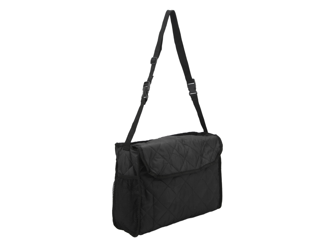 Bolsa de Armazenamento Suspensa, Algodão Acolchoado, para Cadeira de Rodas, Andador, Scooter, Preta S/MARCA