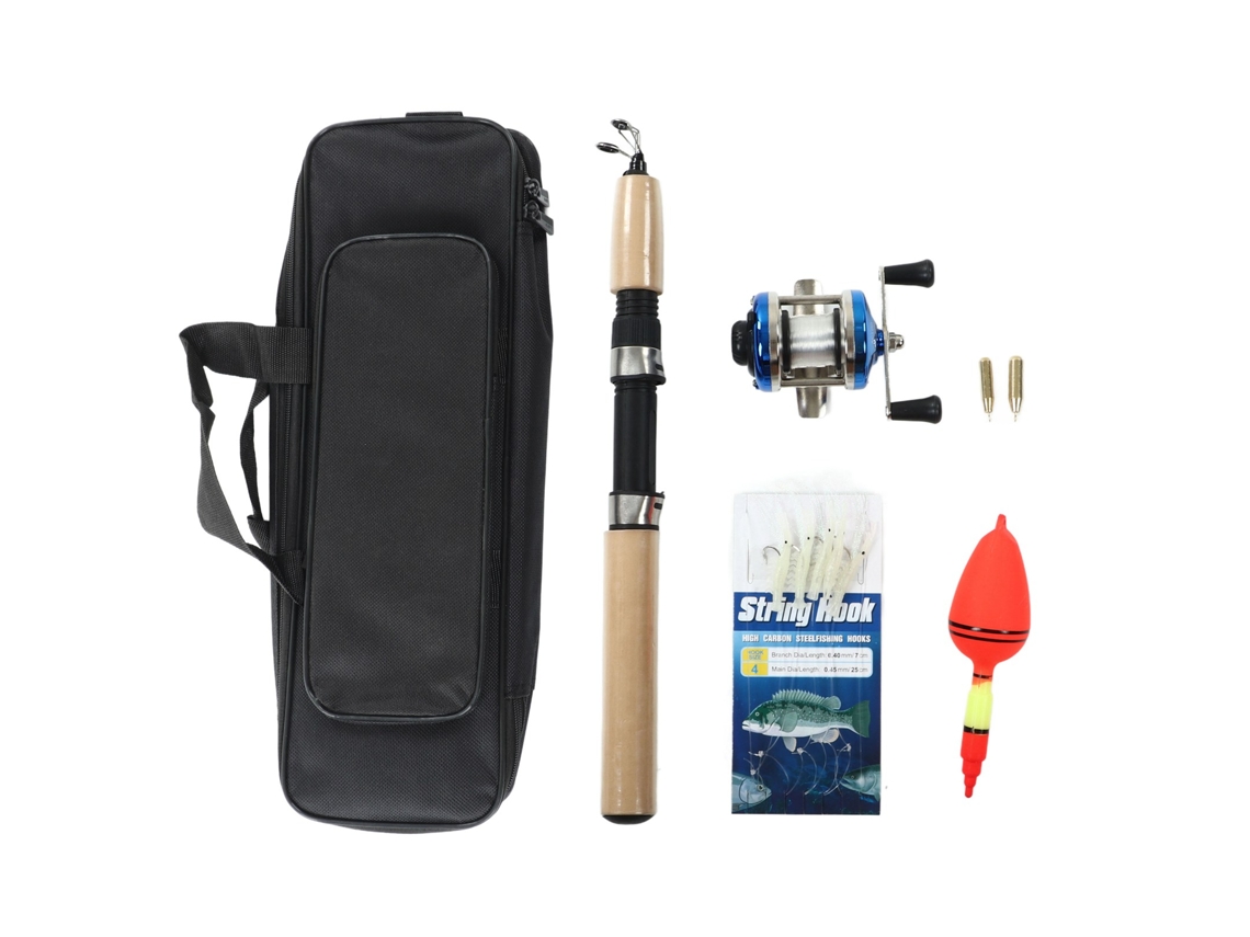 Kit Vara Pesca Gelo Portátil Completo 27.6 Polegadas