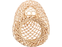 Luminária Pendente De Bambu Para Quarto Em Estilo Cáqui
