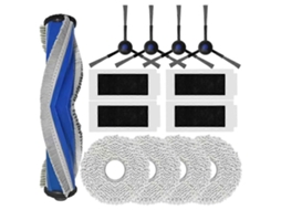 Kit De Acessórios De Substituição Para Aspirador Robô M12 Pro+: Escova Lateral, Filtros Hepa E Pano De Limpeza._ptg
